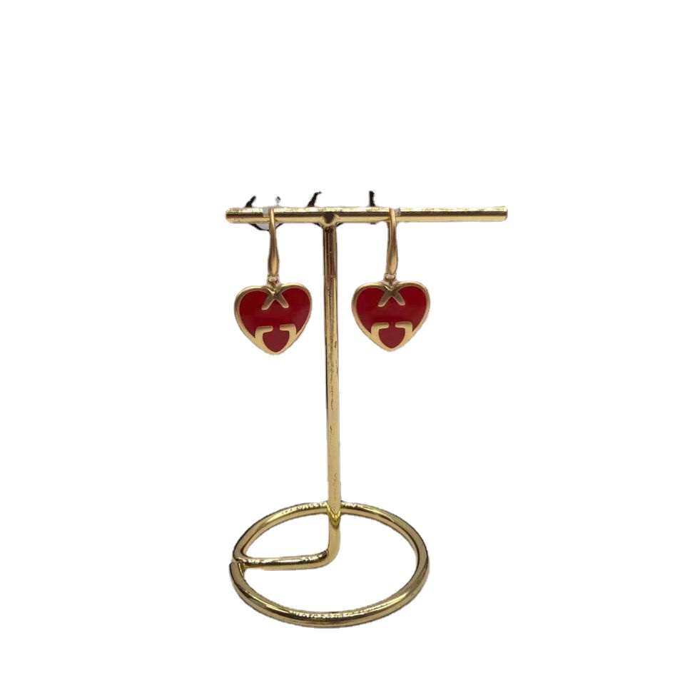 Luxury Dangle & Chandelier Small fresh g, sweet and lovely heart-shaped metal enamel glaze Red Love Pendant KS girl earrings, Silver
Luxury Dangle & Chandelier Small fresh g, sweet and lovely heart-shaped metal enamel glaze Red Love Pendant KS girl earrings, Silver