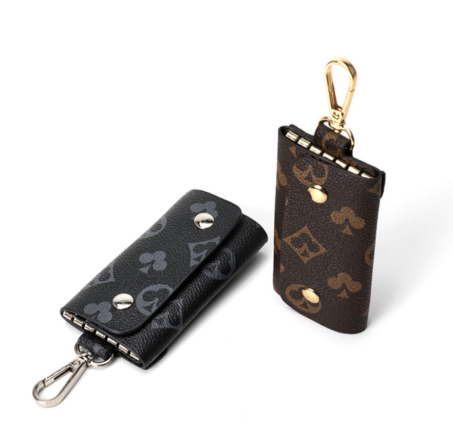Men And Women Leather Key Clip Fashion Printing Multifunctional Keychain Holder Case Cover Purses Pouch Mini Pendant Bag, Black
Men And Women Leather Key Clip Fashion Printing Multifunctional Keychain Holder Case Cover Purses Pouch Mini Pendant Bag, Black