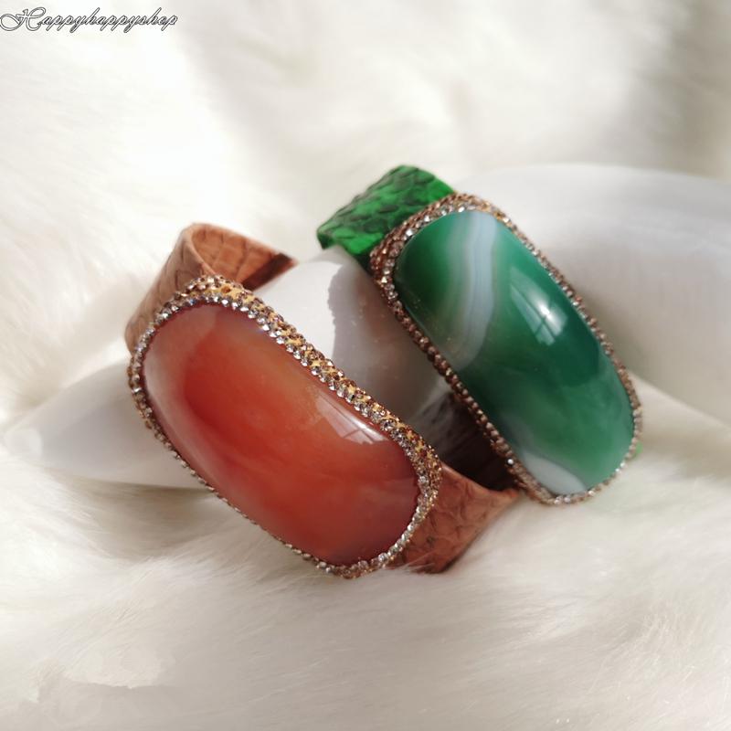 Bangle Fashion Women Girls Wide Band Leather Agate Bracelet African Party Jewelry Natural Stone Bracelets
Bangle Fashion Women Girls Wide Band Leather Agate Bracelet African Party Jewelry Natural Stone Bracelets