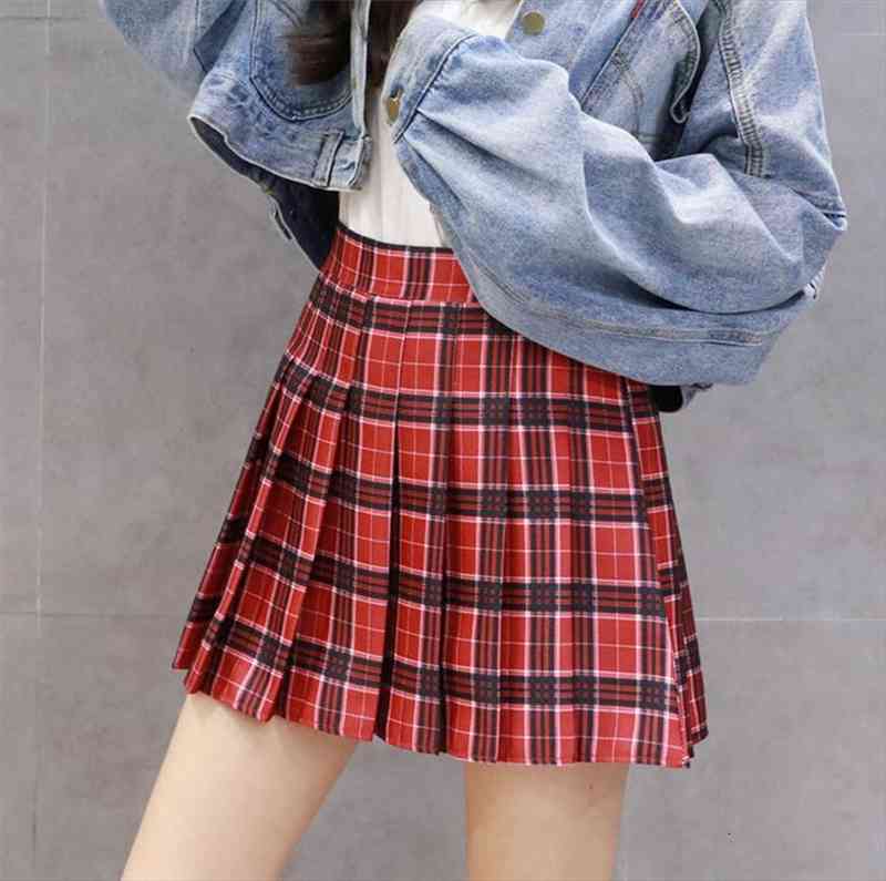 summer pleated high waist women skirt preppy style solid a-line mini falda plisada faldas aesthetic harajuku clothes, Black
summer pleated high waist women skirt preppy style solid a-line mini falda plisada faldas aesthetic harajuku clothes, Black