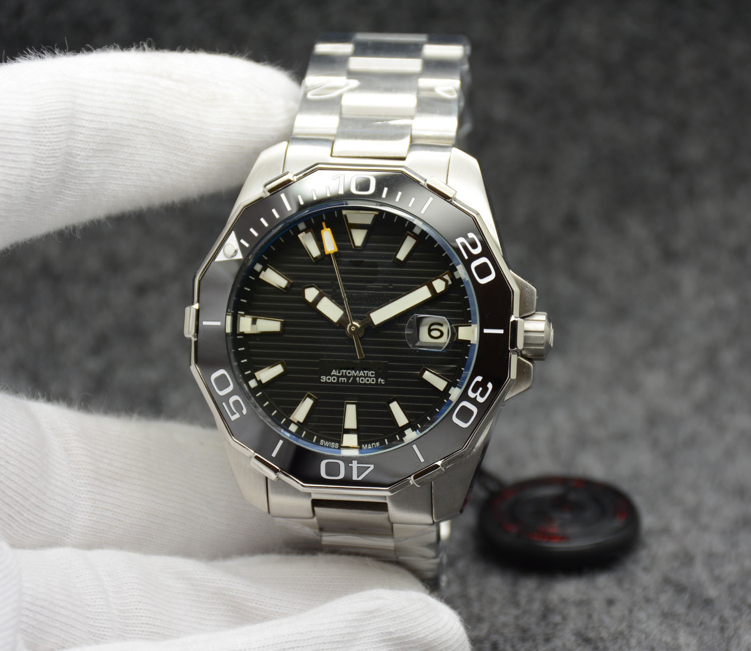 Christmas Free PAGANI DESIGN Aquaracer Ceramic Bezel Black Dial Green Watch Automatic Mechanical Movement Watches Stainless Steel Men Wristwatches, Slivery;brown
Christmas Free PAGANI DESIGN Aquaracer Ceramic Bezel Black Dial Green Watch Automatic Mechanical Movement Watches Stainless Steel Men Wristwatches, Slivery;brown