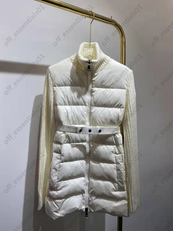 Long knitted panel womens down jacket France Luxury Designer High Quality women jackets Size S, Black
Long knitted panel womens down jacket France Luxury Designer High Quality women jackets Size S, Black