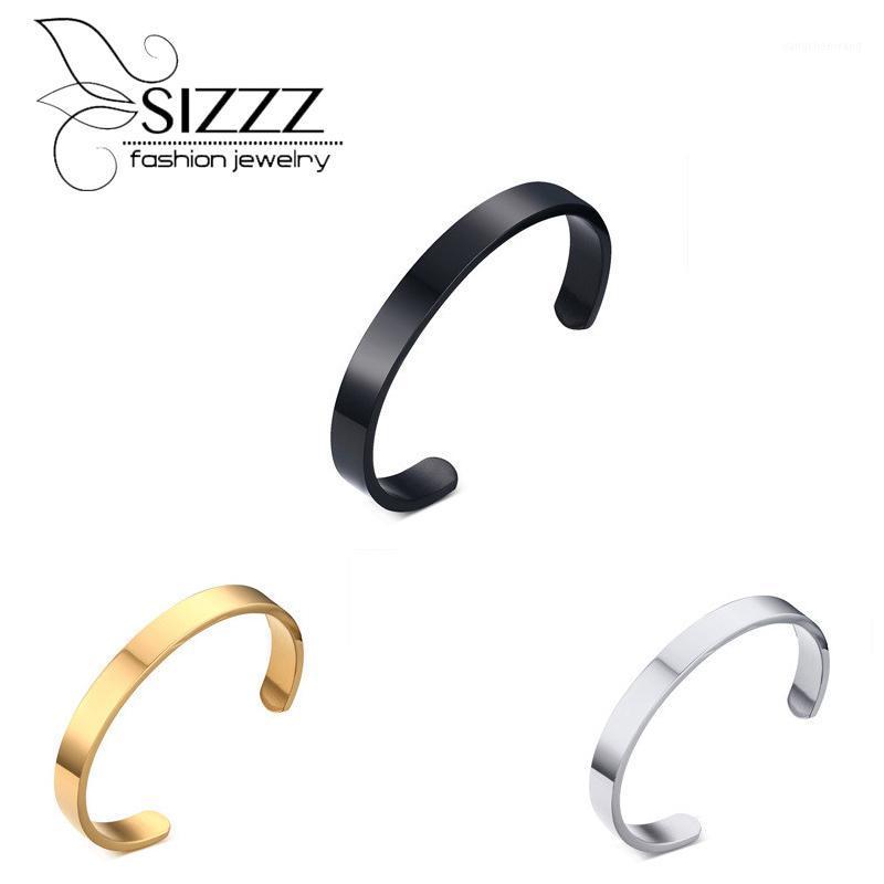 8mm Wide Brazaletes Pulseras Mujer Steel Bracelet Simple Atmospheric Type Bracelets For And Half Opening Bangle
8mm Wide Brazaletes Pulseras Mujer Steel Bracelet Simple Atmospheric Type Bracelets For And Half Opening Bangle