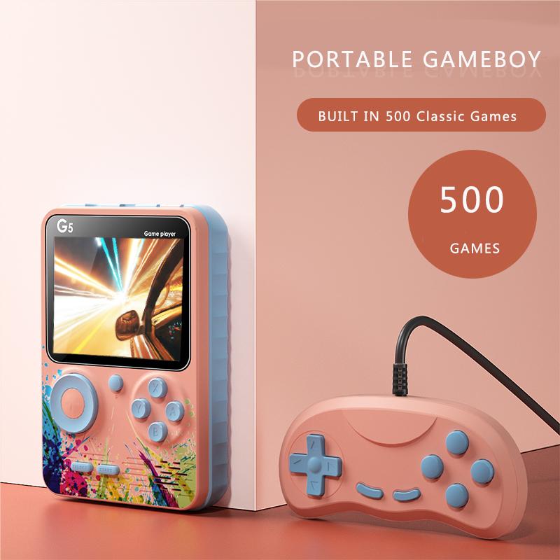 Portable Game Players Gameboy 3-Inch Screen Handheld Console Video Built-In 500 Games Retro Kids Gift Support TV Doubles
Portable Game Players Gameboy 3-Inch Screen Handheld Console Video Built-In 500 Games Retro Kids Gift Support TV Doubles