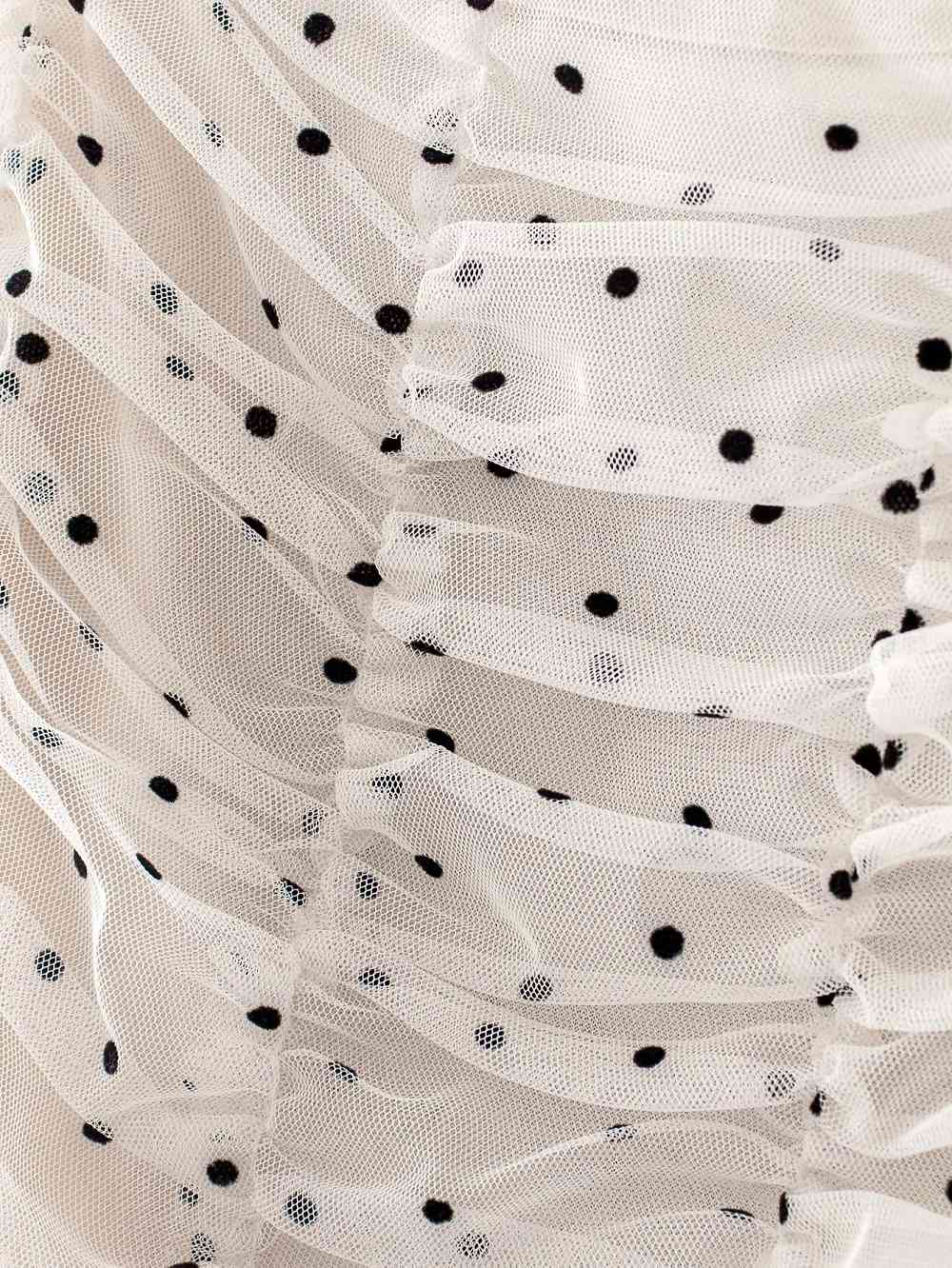 Women Fashion Polka Dot Transparent Short Blouse Vintage Square Collar Draped Smock Casual Girls Chic Tops 210520