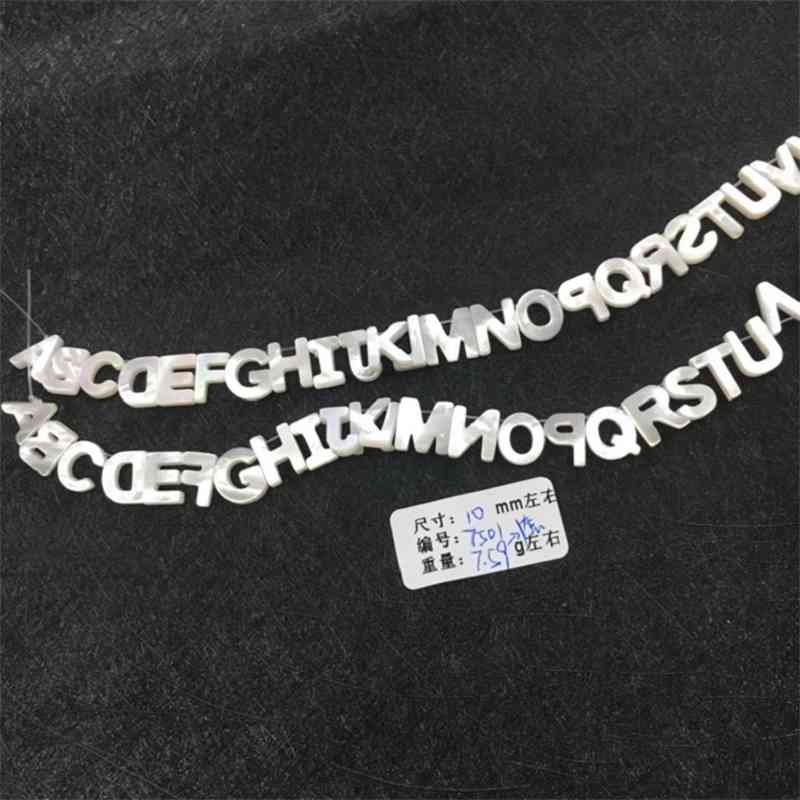 (10pcs/lot) White Letter The Alphabet A-Z Natural Mother Of Pearl Letters Seashell ABC For DIY Jewelry
(10pcs/lot) White Letter The Alphabet A-Z Natural Mother Of Pearl Letters Seashell ABC For DIY Jewelry