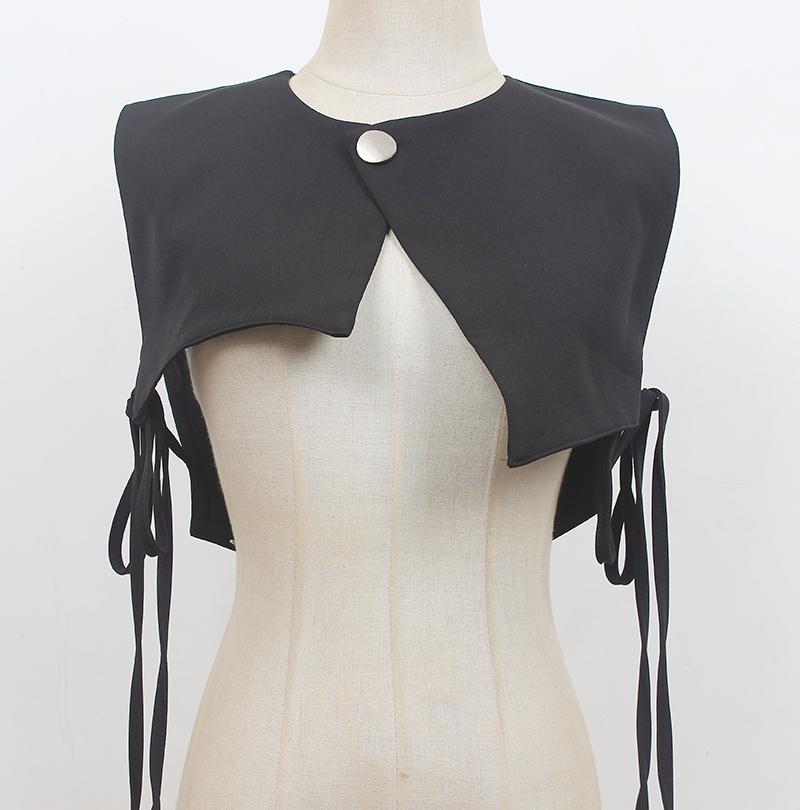 Belts Women's Runway Fashion Black Fabric Vest Collar Cummerbunds Female Dress Corsets Waistband Decoration Wide Belt R2594
Belts Women's Runway Fashion Black Fabric Vest Collar Cummerbunds Female Dress Corsets Waistband Decoration Wide Belt R2594