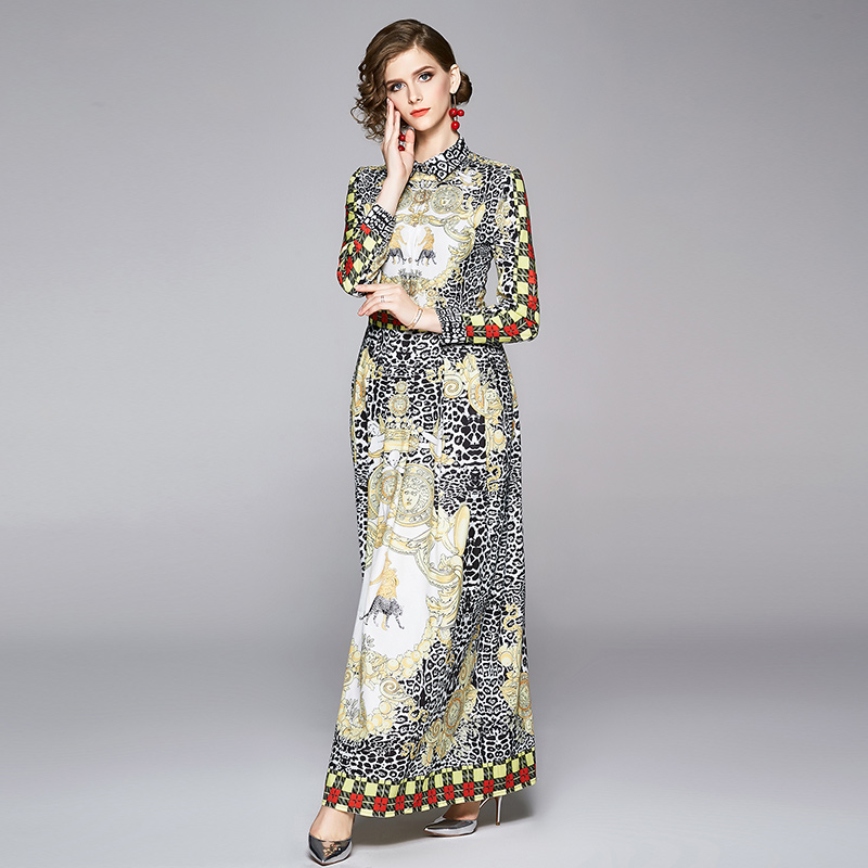 2021 Women Runway Floral Maxi Dress Long Sleeve Luxury Vintage Lapel Button Office Printed Slim A-Line Pleated Dresses Autumn Winter Gorgeous High Waist Party Frock, Beige
2021 Women Runway Floral Maxi Dress Long Sleeve Luxury Vintage Lapel Button Office Printed Slim A-Line Pleated Dresses Autumn Winter Gorgeous High Waist Party Frock, Beige