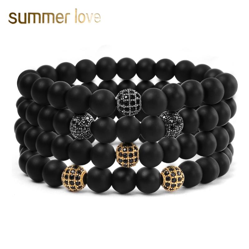 Beaded, Strands Bracelets Charms 8mm Black MaNatural Stone Men Micro Inlay Zircon Gun Bead Handmade Jewelry Drop
Beaded, Strands Bracelets Charms 8mm Black MaNatural Stone Men Micro Inlay Zircon Gun Bead Handmade Jewelry Drop