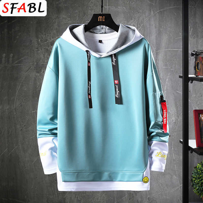 SFABL Letter Printed Mens Hoodies Japanese Style Hip Hop Casual Sweatshirts Streetwear Male Hoodies Hipster Harajuku Tops 210715