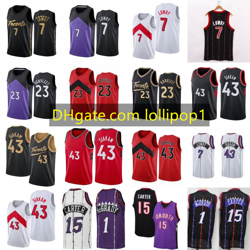 Kyle 7 Lowry Fred 23 VanVleet Pascal 43 Siakam Basketball Jersey Tracy 1 McGrady Vince 15 Carter Retro Shirt
Kyle 7 Lowry Fred 23 VanVleet Pascal 43 Siakam Basketball Jersey Tracy 1 McGrady Vince 15 Carter Retro Shirt