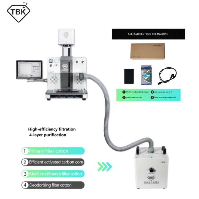 Power Tool Sets TBK-958C Laser Separate Machine For 12 11 X Back Cover Glass Removing LOGO DIY Engraving Marking With Fume Extractor
Power Tool Sets TBK-958C Laser Separate Machine For 12 11 X Back Cover Glass Removing LOGO DIY Engraving Marking With Fume Extractor