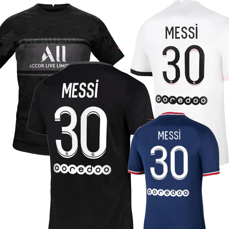 MESSI #30 Player Version Soccer Jersey Men MBAPPE Home Blue 3rd Black Adult SRERGIO RAMOS VERRATTI Away White Football Shirt Uniforms 21 22, Palyer version away patches 2
MESSI #30 Player Version Soccer Jersey Men MBAPPE Home Blue 3rd Black Adult SRERGIO RAMOS VERRATTI Away White Football Shirt Uniforms 21 22, Palyer version away patches 2