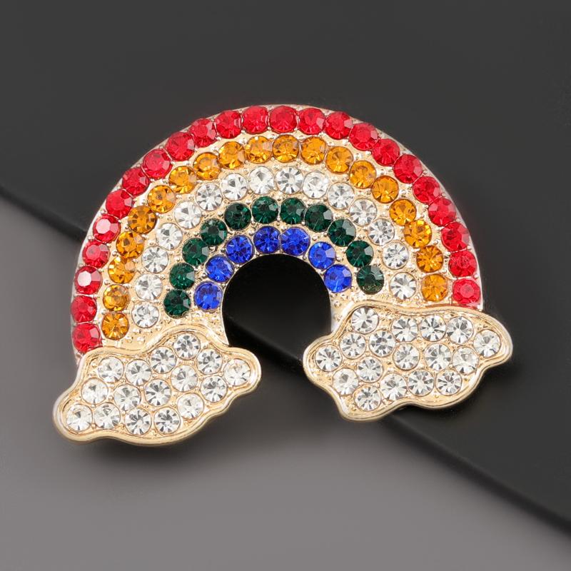 Pins, Brooches 2021 Fashion Metal Rhinestone Rainbow Brooch Girl Creative Couple Party Corsage Jewelry Pin Decoration
Pins, Brooches 2021 Fashion Metal Rhinestone Rainbow Brooch Girl Creative Couple Party Corsage Jewelry Pin Decoration