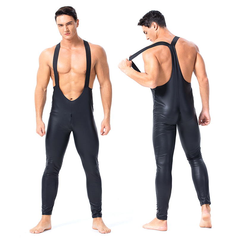 Sexy Men Cosplay PU Faux Leather Bodysuit Backless Sexy Top Two Way Zipper Open Crotch Leotard Gay Wear Sexy Tight Jumpsuit F40
Sexy Men Cosplay PU Faux Leather Bodysuit Backless Sexy Top Two Way Zipper Open Crotch Leotard Gay Wear Sexy Tight Jumpsuit F40