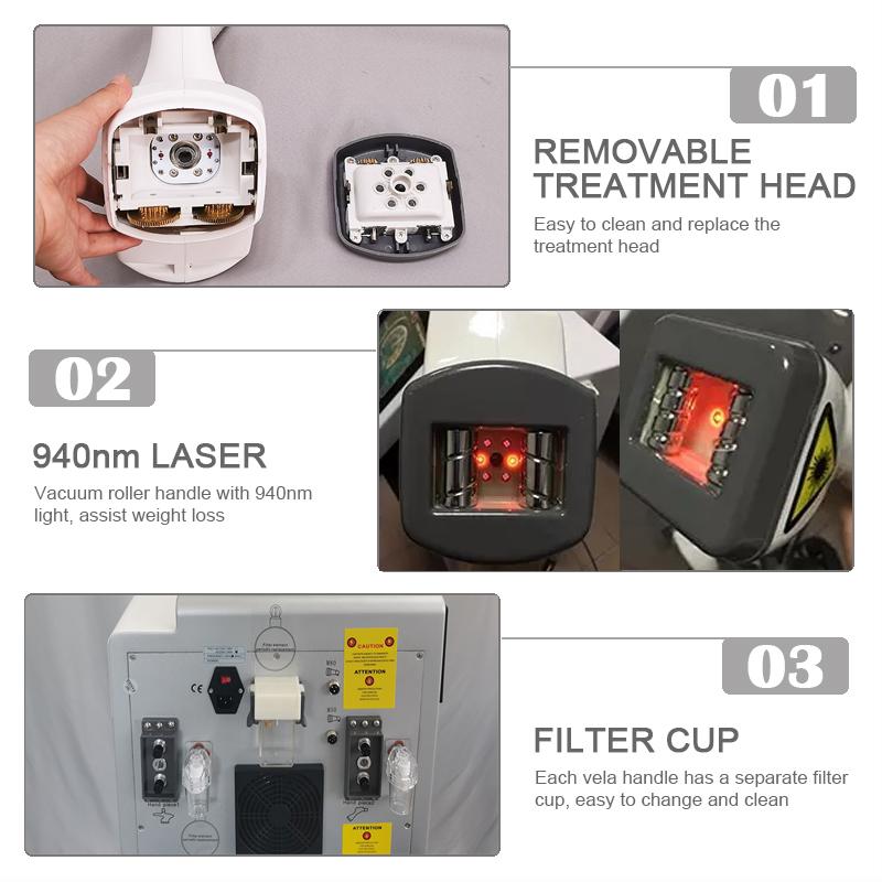 2021 Body Slim Roller Slimming Machine Vacuum RF Infared Light Radio Frequency Skin Tightening Machines Rolle Message