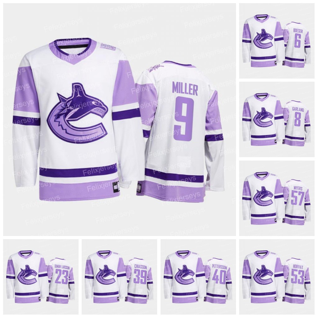 Vancouver Canucks 2021 Hockey Fights Cancer Jersey J.T. Miller Nils Höglander Alex Chiasson Oliver Ekman-Larsson Bo Horvat Elias Pettersson Brock Boeser Conor Garland, 50th blue 2 men size: s-3xl
Vancouver Canucks 2021 Hockey Fights Cancer Jersey J.T. Miller Nils Höglander Alex Chiasson Oliver Ekman-Larsson Bo Horvat Elias Pettersson Brock Boeser Conor Garland, 50th blue 2 men size: s-3xl