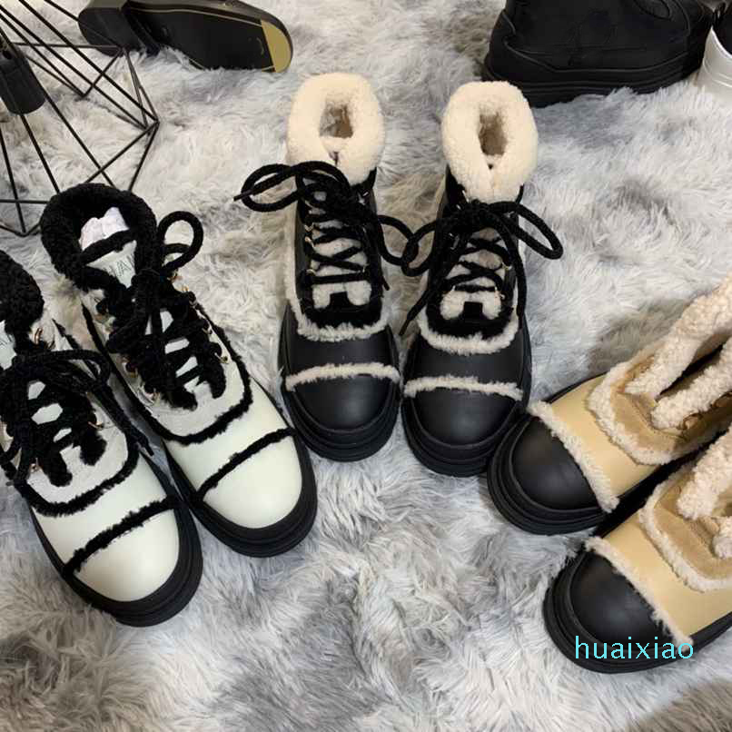 Fashion Womens Snow Boots Sheepskin Fur Keep Warm Ladies Lace Up Real Leather Ankle Martin Winter Booties 3 Colors EU35-40 High 2021, Black
Fashion Womens Snow Boots Sheepskin Fur Keep Warm Ladies Lace Up Real Leather Ankle Martin Winter Booties 3 Colors EU35-40 High 2021, Black
