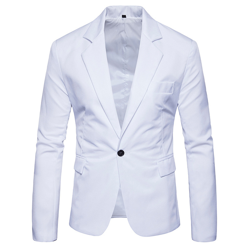 Cotton Men Suits Business Casual tuxedos Slim Fit Groom Party Coat Tailored Performance Host Work Wear Wedding Suit