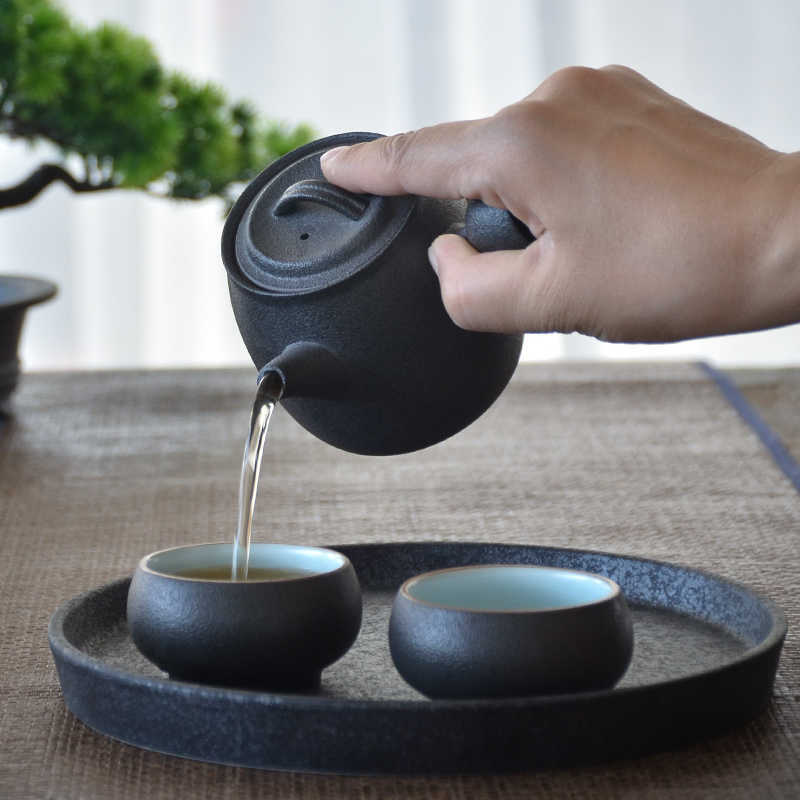 LUWU ceramic kyusu teapots chinese kung fu tea pots drinkware 270ml 210621