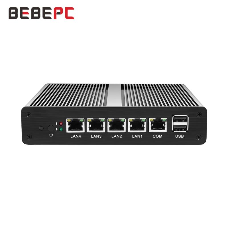 Mini PCs BEBEPC Fanless PC Firewall Router Intel Celeron N2830 4 LAN Pfsense Ubuntu Windows 10 Industrial Computer
Mini PCs BEBEPC Fanless PC Firewall Router Intel Celeron N2830 4 LAN Pfsense Ubuntu Windows 10 Industrial Computer