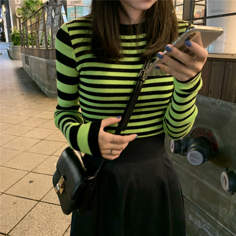 Women's Sweaters Stripe Knitting Woman Sweater O Neck Long Sleeve Casual Fashion Harajuku Female Autumn Pullovers KHLE, Blue
Women's Sweaters Stripe Knitting Woman Sweater O Neck Long Sleeve Casual Fashion Harajuku Female Autumn Pullovers KHLE, Blue