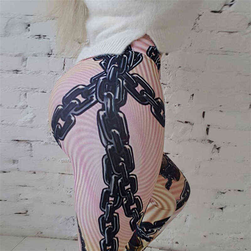 ! Fashion Hero Printed Leggings Women Push Up Fitness Legging Sporting Slim Jeggings High Elastic 3D Print 211215