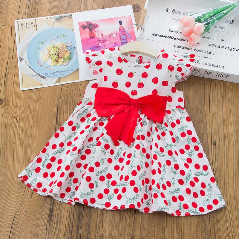Girl's Dresses Toddler Kids Girls Shorts Sleeve Flying Round Cherry Fruit Print Pattern Two-Colors Bow Dress Princess Casual Suits, Red;yellow
Girl's Dresses Toddler Kids Girls Shorts Sleeve Flying Round Cherry Fruit Print Pattern Two-Colors Bow Dress Princess Casual Suits, Red;yellow