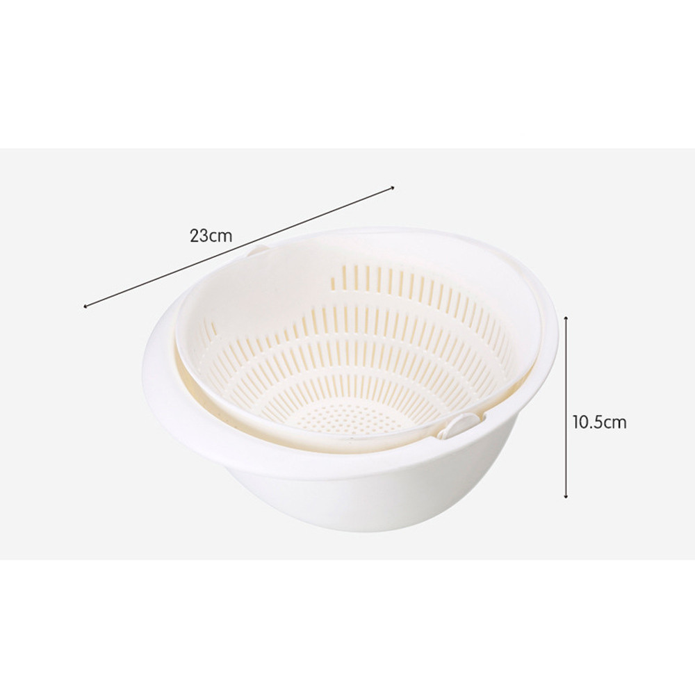 Portable and removable double layer fruit and vegetables clean basket sink filter kitchen