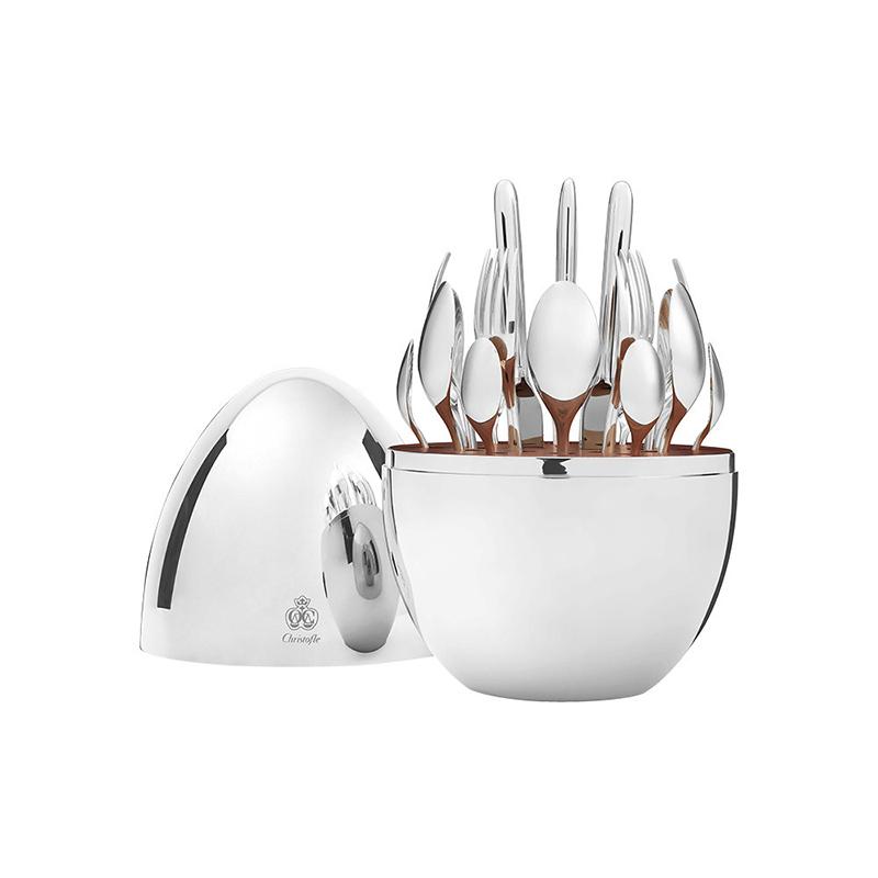 Home Furnishings Trendy 24pcs Knife Fork CHRISTOFLE PARIS MOOD Cutlery Set Plating Stainless Steel Egg Tableware Kit
Home Furnishings Trendy 24pcs Knife Fork CHRISTOFLE PARIS MOOD Cutlery Set Plating Stainless Steel Egg Tableware Kit