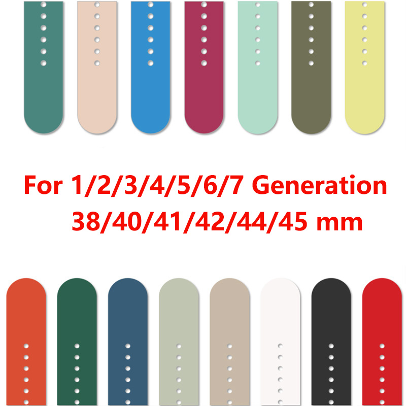 Sport Strap for Apple Watch Band 45mm 44mm 40mm 38mm 42mm Pure Color Soft Silicone Bracelet IWatch Series 7 6 5 4 3 2
Sport Strap for Apple Watch Band 45mm 44mm 40mm 38mm 42mm Pure Color Soft Silicone Bracelet IWatch Series 7 6 5 4 3 2