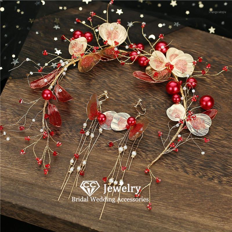 Hair Clips & Barrettes Headbands For Women Wedding Accessory Engagement Ornaments Jewelry Charms Red Color Hairwear With Earrings Hairban, Golden;silver
Hair Clips & Barrettes Headbands For Women Wedding Accessory Engagement Ornaments Jewelry Charms Red Color Hairwear With Earrings Hairban, Golden;silver