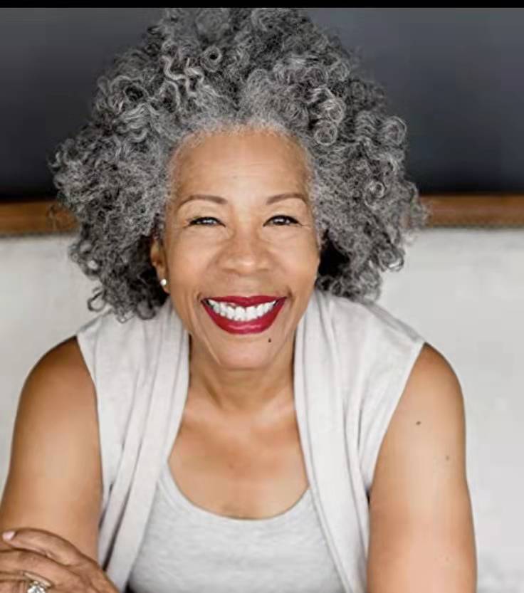 Salt N pepper ponytail hair extensions gray /grey haripiece with drawstring two combs hot fashion human afro kinky curly short hair piece for black wo