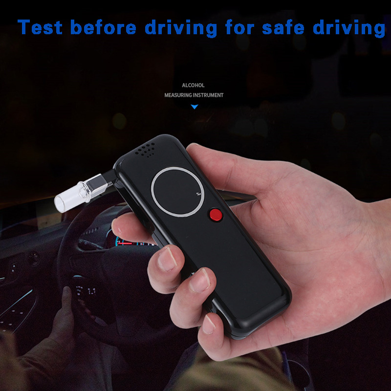 Update Alcohol Breath Test Tool Breathalyzer Analyzer Detector Breathalizer Device LCD Screen Drunk Driving Alcohols Tester