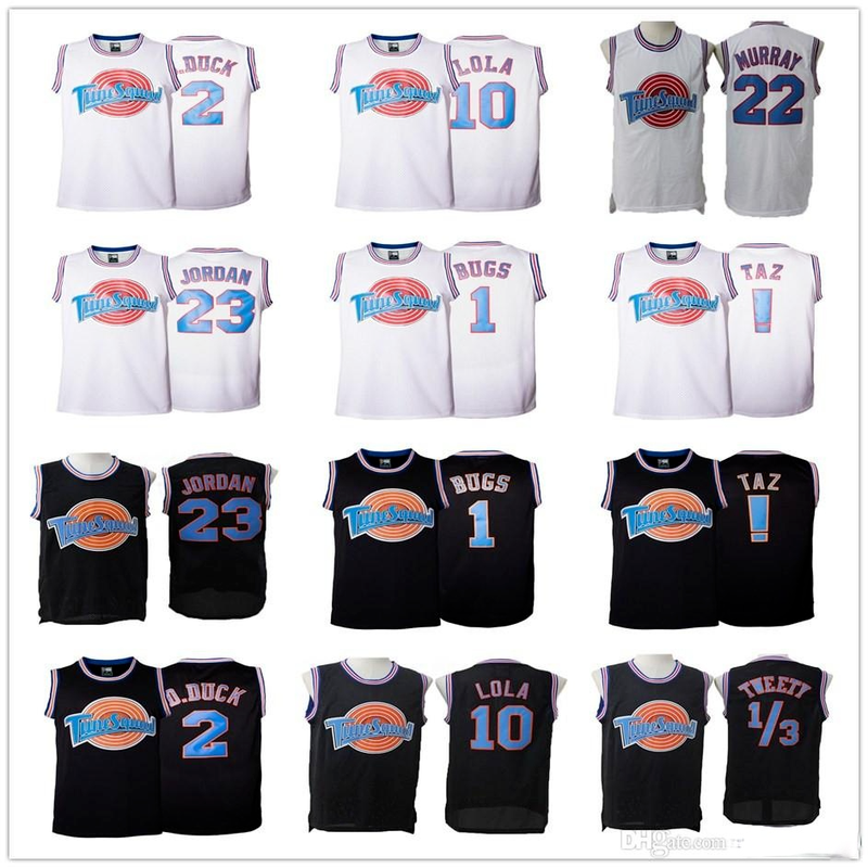 Basketball Jerseys Space Jam 23 Michael 1 Bugs 2 Daffy Duck 10 Lola Bunny TAZ 1/3 Tweety 22 Bill Murray Curry Black White Tune Squad Movie
Basketball Jerseys Space Jam 23 Michael 1 Bugs 2 Daffy Duck 10 Lola Bunny TAZ 1/3 Tweety 22 Bill Murray Curry Black White Tune Squad Movie