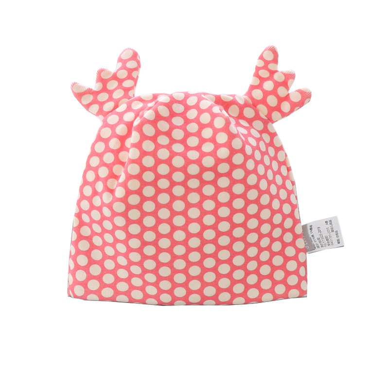 Spring and Autumn 0-3 Months Newborn Baby Cap Double-layer Cartoon Shaped Head Cap