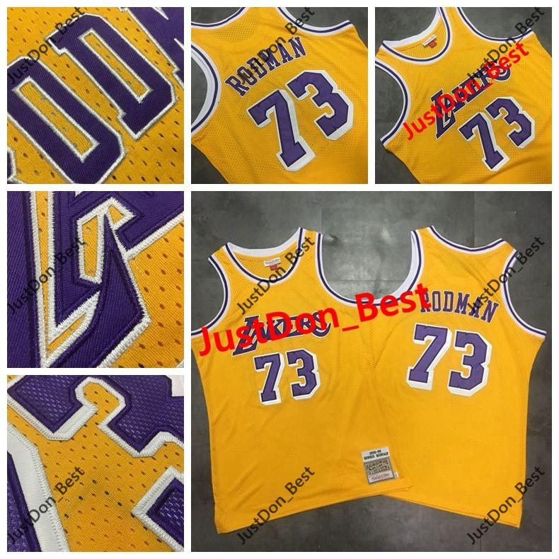 Mens Los Angeles Lakers Jerseys Dennis Rodman Yellow 73 Mitchell & Ness 1998/99 Stitched Hardwoods Classics Swingman Jerseys, Black;red
Mens Los Angeles Lakers Jerseys Dennis Rodman Yellow 73 Mitchell & Ness 1998/99 Stitched Hardwoods Classics Swingman Jerseys, Black;red