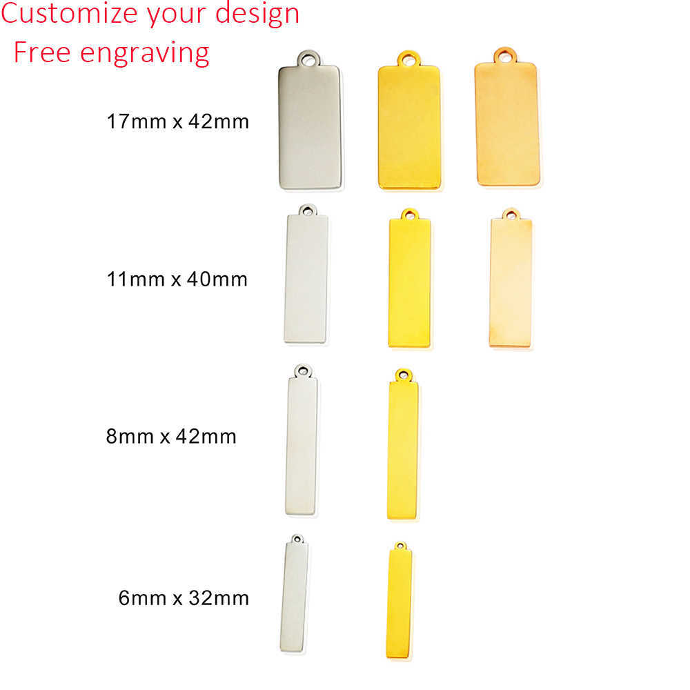 MYLONGINGCHARM Free Engraving 30pcs/lot Custom your design Engravable Square Rectangle Charms Keychain Tag Bracelet charm 210720
MYLONGINGCHARM Free Engraving 30pcs/lot Custom your design Engravable Square Rectangle Charms Keychain Tag Bracelet charm 210720