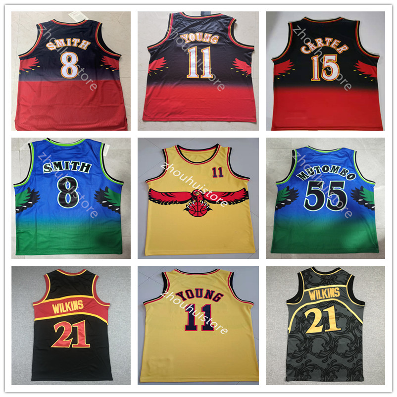 2022 Top quality Men Trae 11 Young yellow Basketball Jersey classic vintage Dikembe 55 Mutombo Pete 44 Maravich 8 Smith 4 Webb Retro green r, Black;red
2022 Top quality Men Trae 11 Young yellow Basketball Jersey classic vintage Dikembe 55 Mutombo Pete 44 Maravich 8 Smith 4 Webb Retro green r, Black;red