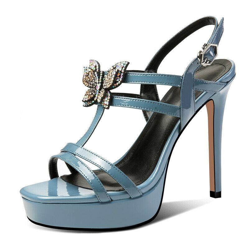 Sandals Elegant Rhinestones Butterfly High Heels Women's Shoes Slingbacks Party C2, Black
Sandals Elegant Rhinestones Butterfly High Heels Women's Shoes Slingbacks Party C2, Black