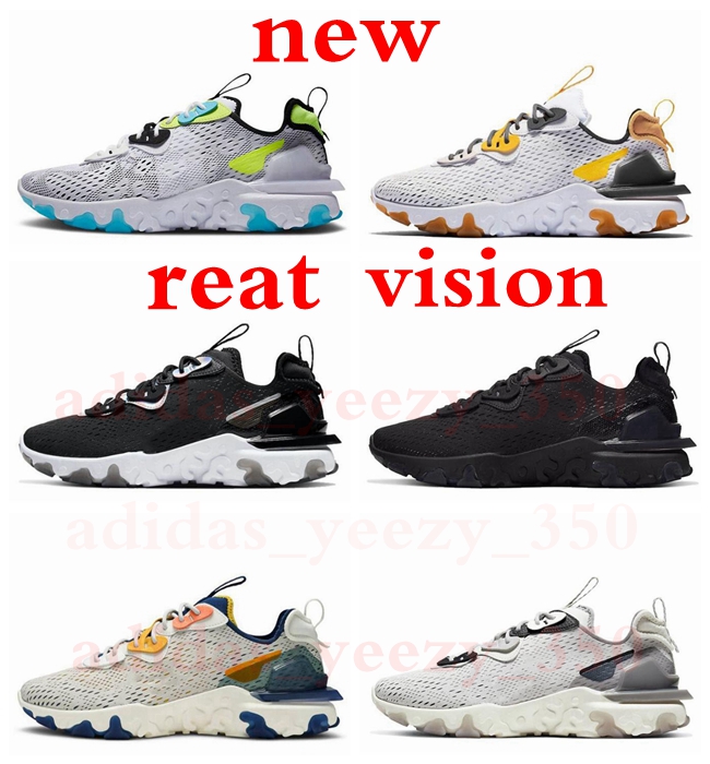 Wholesale React Vision Mens trainers Women breathable running shoes Triple Black White Photon Dust Orange Top Quality Reat element 55 design
Wholesale React Vision Mens trainers Women breathable running shoes Triple Black White Photon Dust Orange Top Quality Reat element 55 design