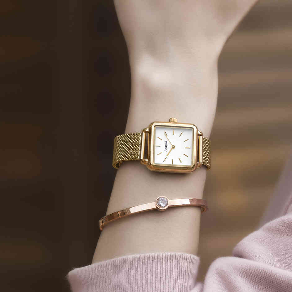 Ananke Luxury Designer Brand Women Casual Dress Quartz Watch Ladies Bracelet Watches Fashion Stainless Steel Uhr Clock 210325