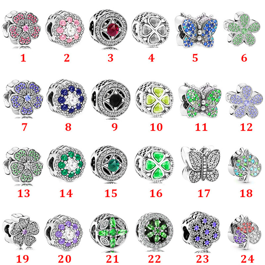 Exquisite 925 Sterling Silver Fit Pandora Bracelet Charms Green Four-leaf Clover Butterfly Cross Bead Love Heart Blue Crysta Charm For DIY B, Black
Exquisite 925 Sterling Silver Fit Pandora Bracelet Charms Green Four-leaf Clover Butterfly Cross Bead Love Heart Blue Crysta Charm For DIY B, Black