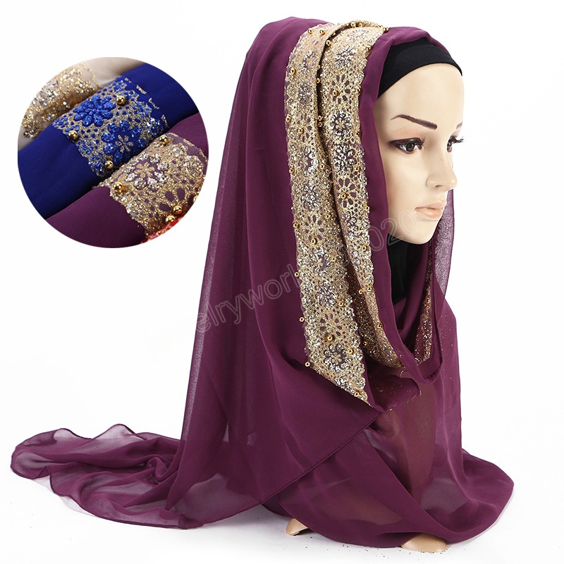 Muslim Scarves Woman Scarf Solid Color Rhinestone Shining Sequins Chiffon Silk Popular Shawls Scarf Headband
Muslim Scarves Woman Scarf Solid Color Rhinestone Shining Sequins Chiffon Silk Popular Shawls Scarf Headband