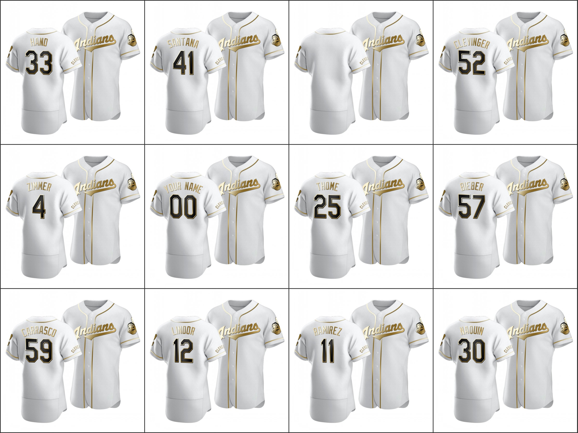 Men ClevelandIndians #12 Francisco Lindor 52 Mike Clevinger 30 Tyler Naquin Women Youth Custom Golden Edition White Authentic Jersey
Men ClevelandIndians #12 Francisco Lindor 52 Mike Clevinger 30 Tyler Naquin Women Youth Custom Golden Edition White Authentic Jersey