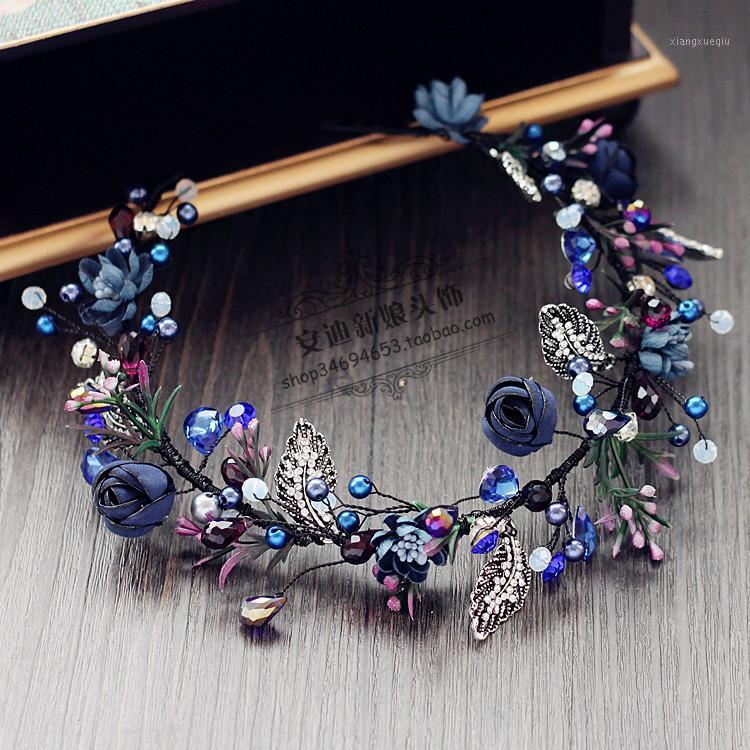 Hair Clips & Barrettes Bride Headdress Accessories Dark Blue Original Handmade Band Wreath High-end Knot Wedding Dress, Golden;silver
Hair Clips & Barrettes Bride Headdress Accessories Dark Blue Original Handmade Band Wreath High-end Knot Wedding Dress, Golden;silver
