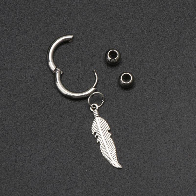 Hoop & Huggie Hip Hop Titanium Steel Tassel Chain Cross Bar Feather Spike Dangle Earrings C1FC
Hoop & Huggie Hip Hop Titanium Steel Tassel Chain Cross Bar Feather Spike Dangle Earrings C1FC