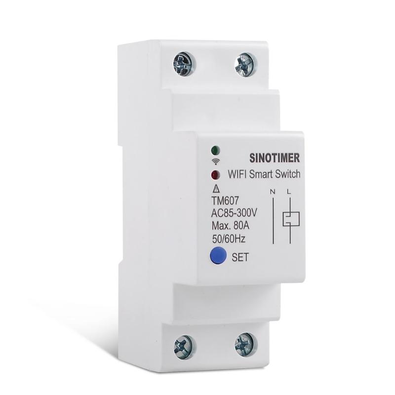 Timers SINOTIMER TM607 80A Wifi Smart Switch Home Intelligent Remote Timing Control Countdown Time Breaker For Tuya & Life
Timers SINOTIMER TM607 80A Wifi Smart Switch Home Intelligent Remote Timing Control Countdown Time Breaker For Tuya & Life