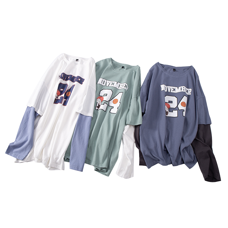 Autumn Spring Cotton T-shirts Men Fake Two Pieces Casual Fashion Long Sleeve O-neck For Man Top Tees, White
Autumn Spring Cotton T-shirts Men Fake Two Pieces Casual Fashion Long Sleeve O-neck For Man Top Tees, White