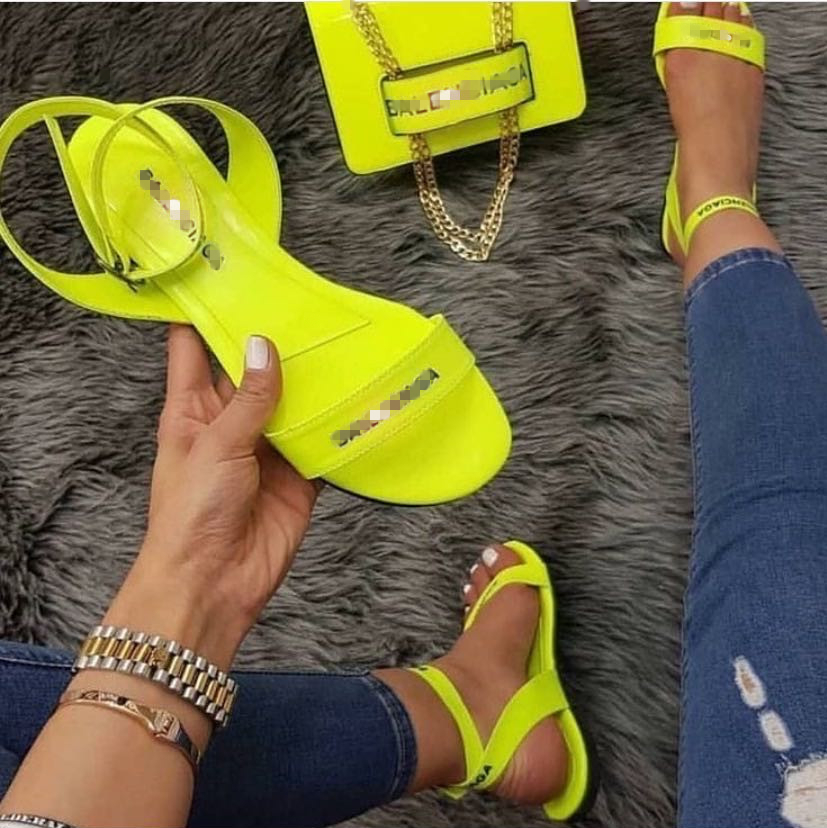 2021 Neon Green Female Sandals Shoes Fashion Design Ladies FlatShoes Sandalias Flat Slides Open Toe Women Sandal, Black
2021 Neon Green Female Sandals Shoes Fashion Design Ladies FlatShoes Sandalias Flat Slides Open Toe Women Sandal, Black